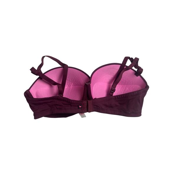 Pink by Victoria's Secret VS Maroon Push Up Bra 34D - Picture 6 of 8